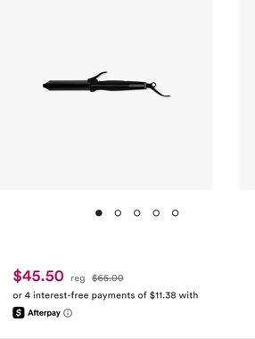 Black 1" Curling Iron